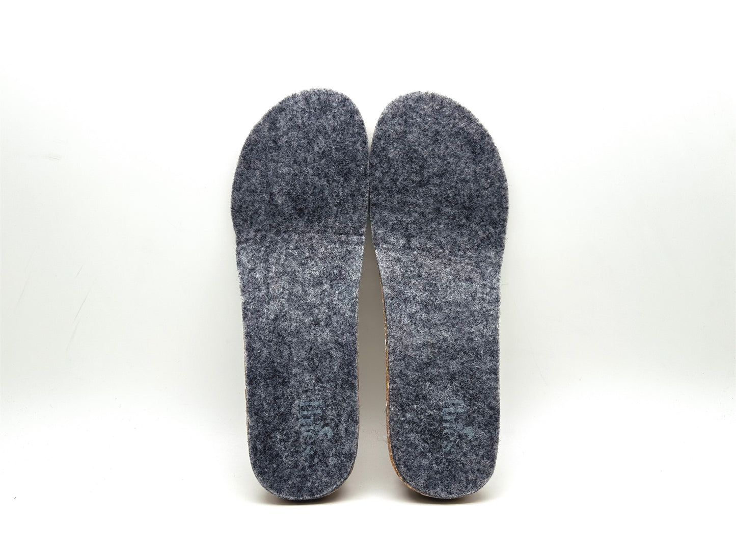 thies 1856 ® Recycled PET Slipper Insoles / Innensohlen vegan grey / black