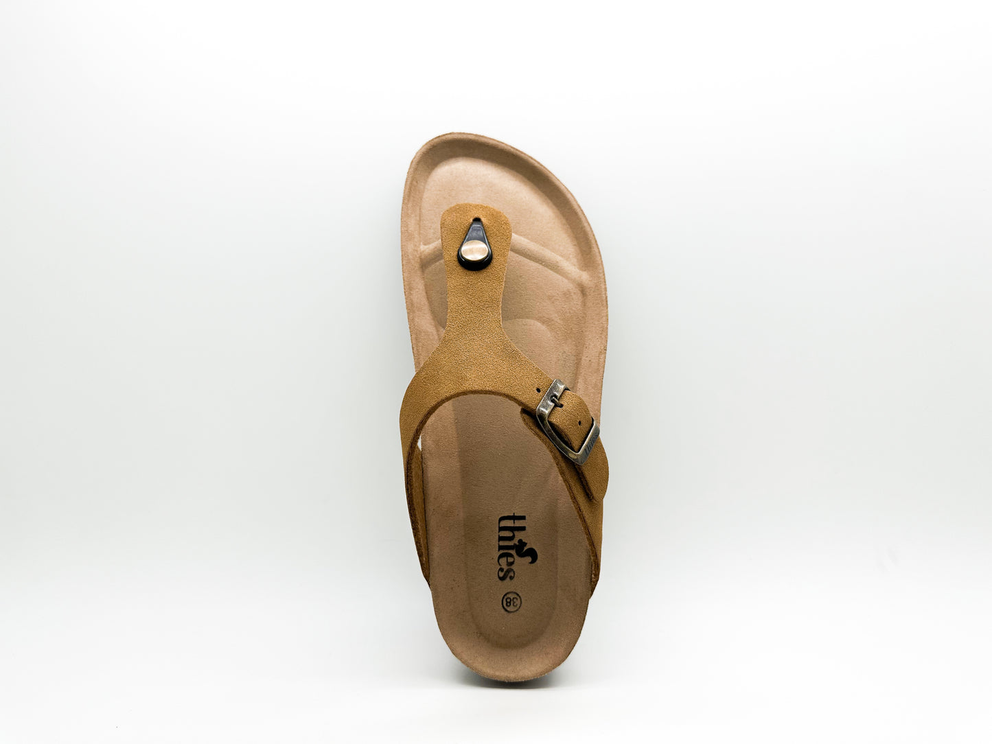 thies 1856 ® Eco Bio Thong Sandal vegan cognac