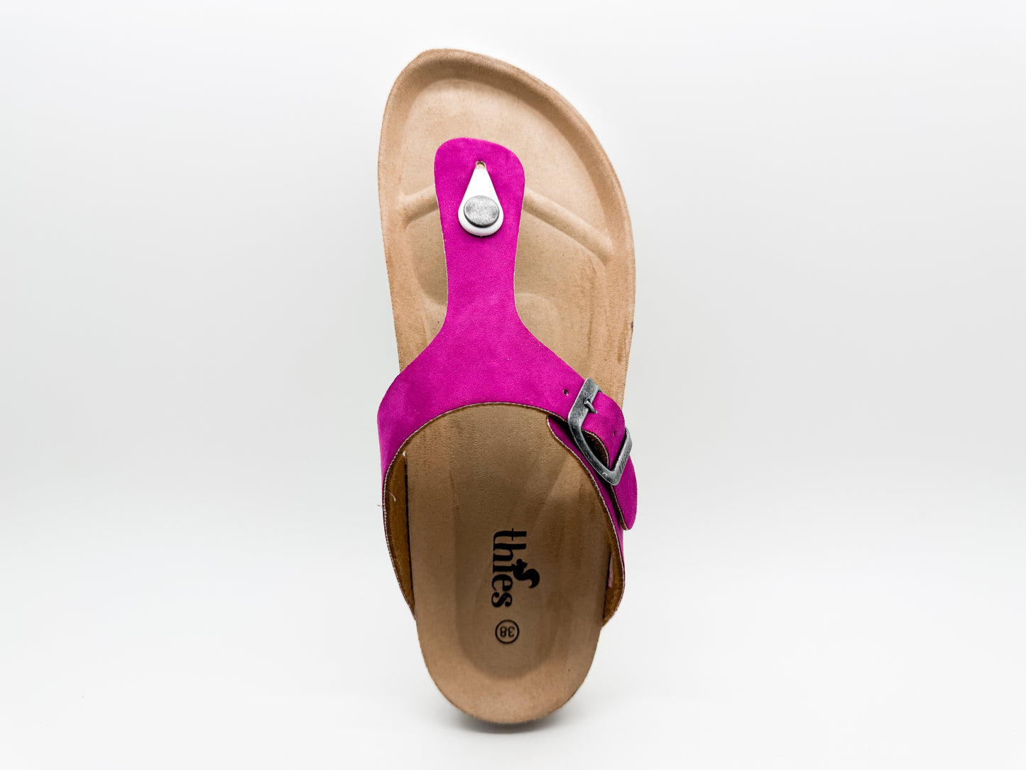 thies 1856 ® Rec Bio Thong Sandal vegan orchid pink