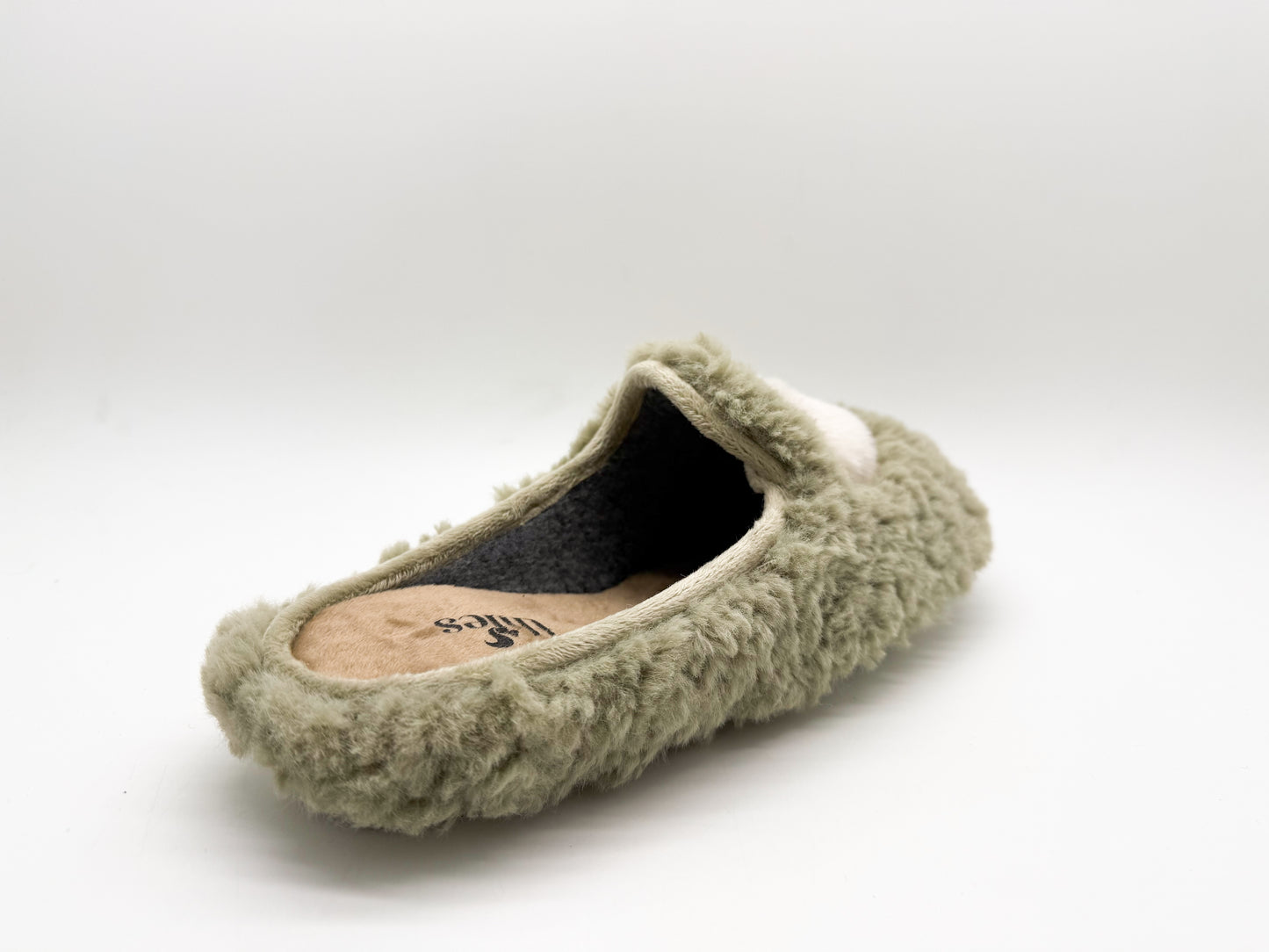 thies 1856 ® Rec Fluffy Heart Slipper vegan emerald