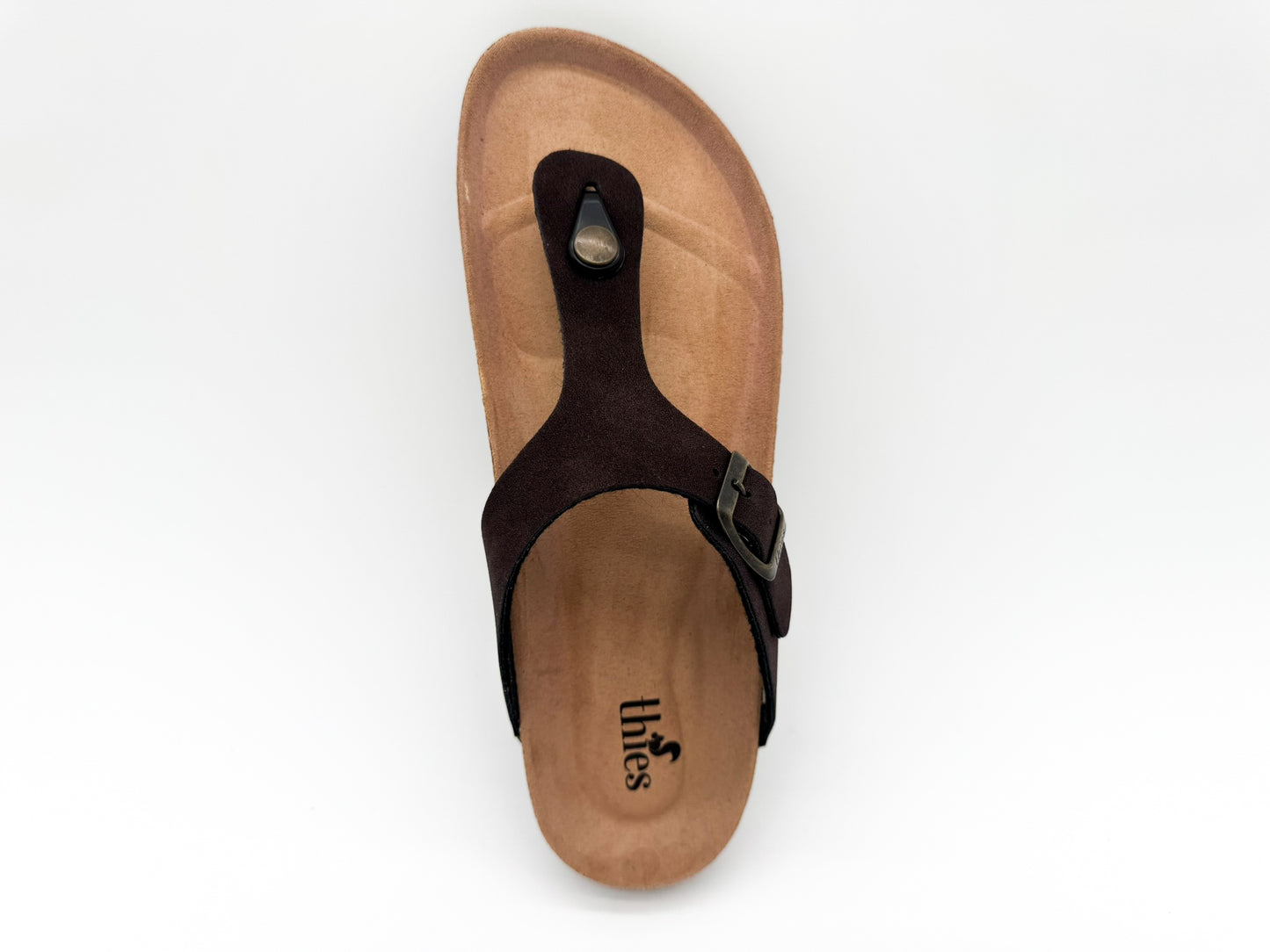 thies 1856 ® Eco Bio Thong Sandal vegan dark brown