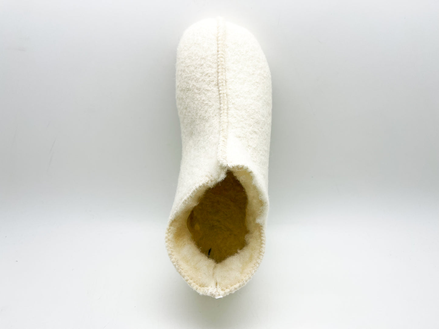 thies 1856 ® Slipper Boots off white with Eco Wool