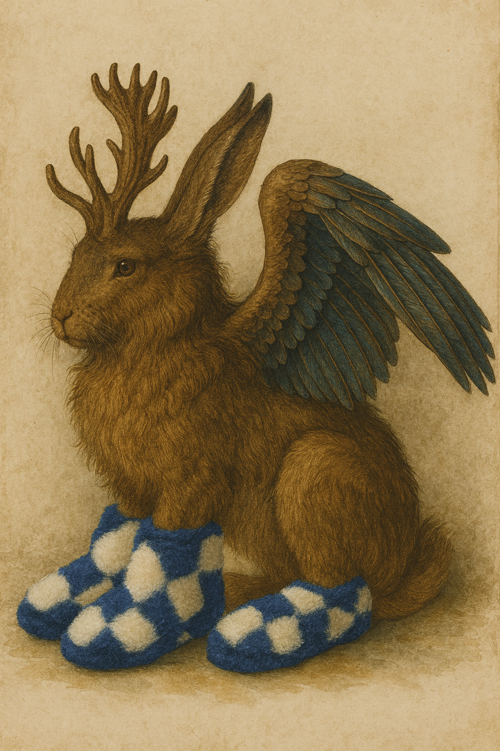 thies 1856 ® x Wolpertinger ™️ Rec Royal Bavarian Aprés Slipper blue