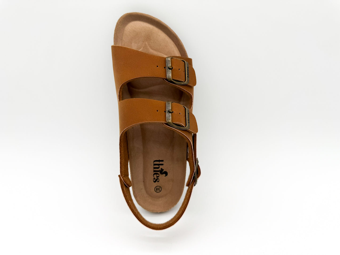 thies 1856 ® Eco Bio Backstrap Sandal vegan caramel