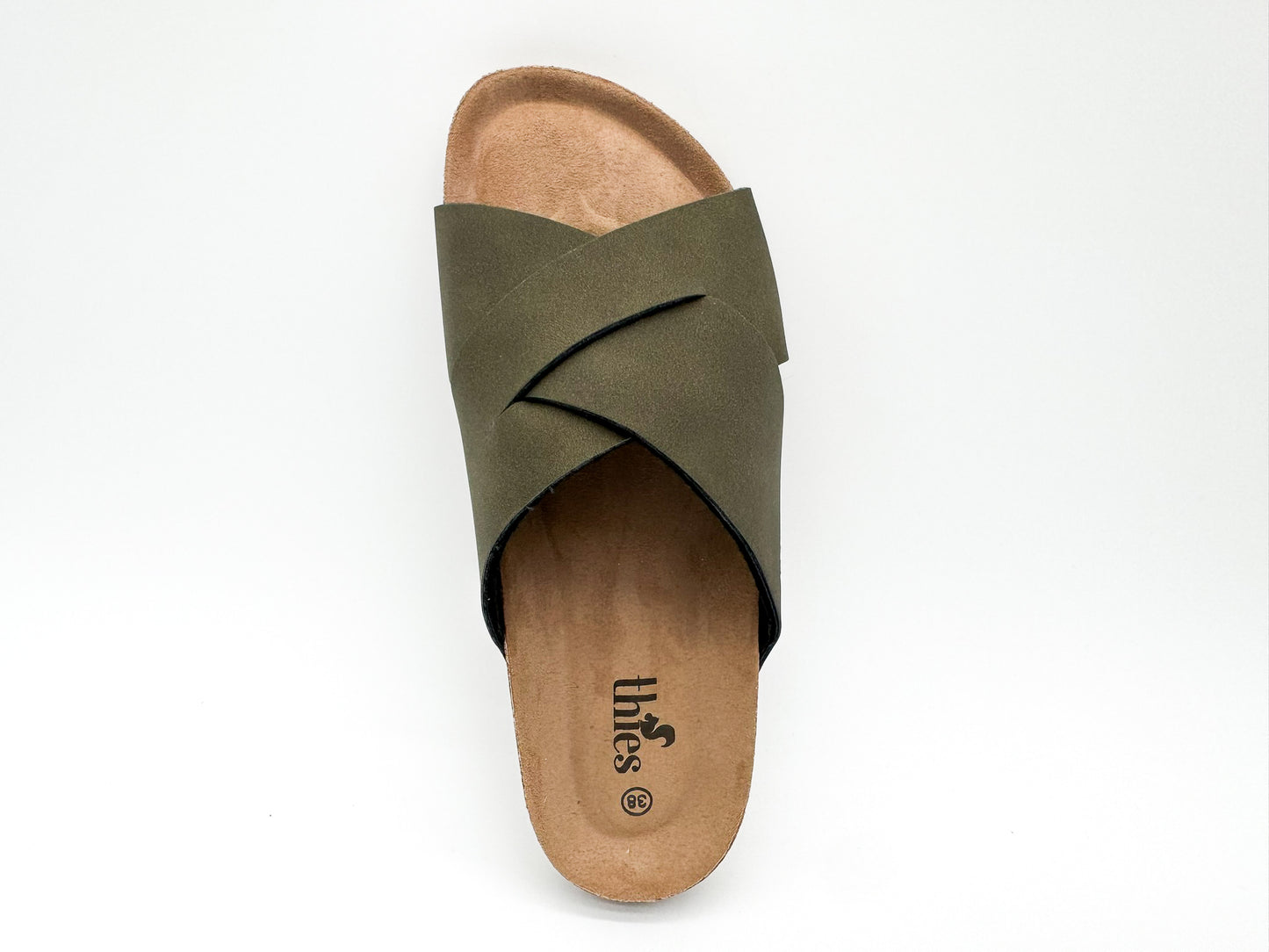 thies 1856 ® Eco Bio Cross Sandal vegan seaweed