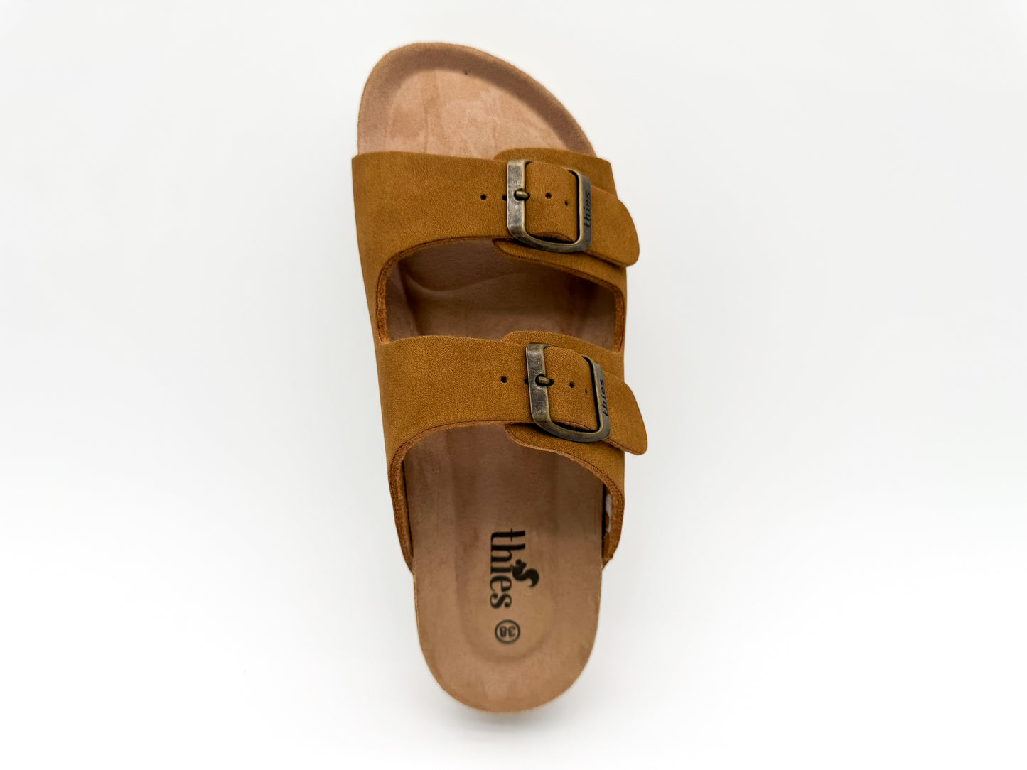 thies 1856 ® Eco Bio Plateau Sandal vegan cognac