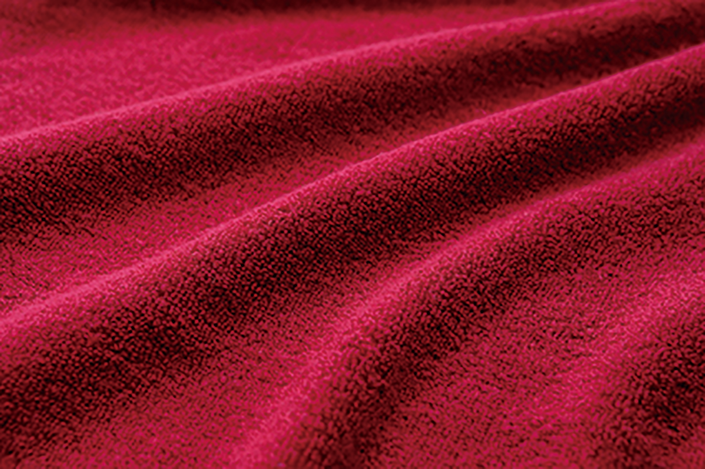 thies 1856 ® x Fukuroya Nokori Fuku Hand Towel Red Wine dyed bordeaux S