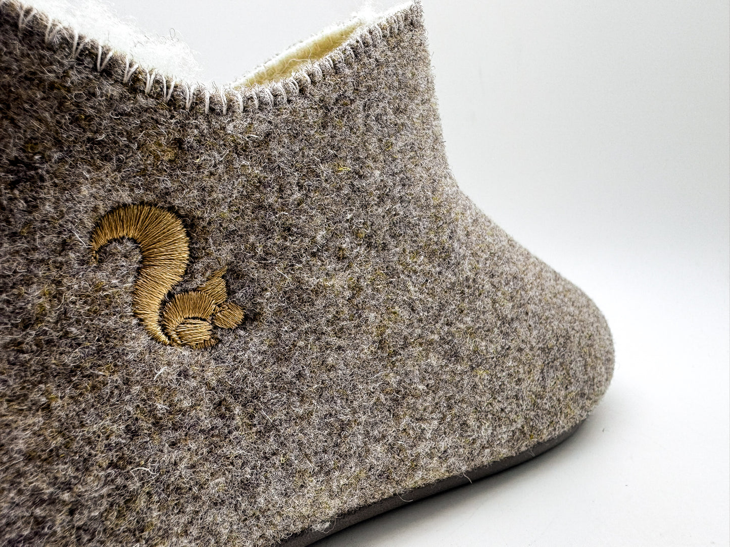 thies 1856 ® Slipper Boots light brown with Eco Wool