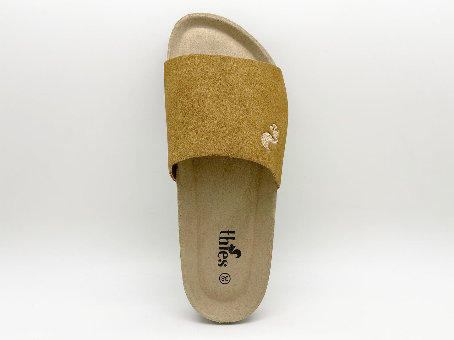thies 1856 ® Eco Pool Slide vegan cognac