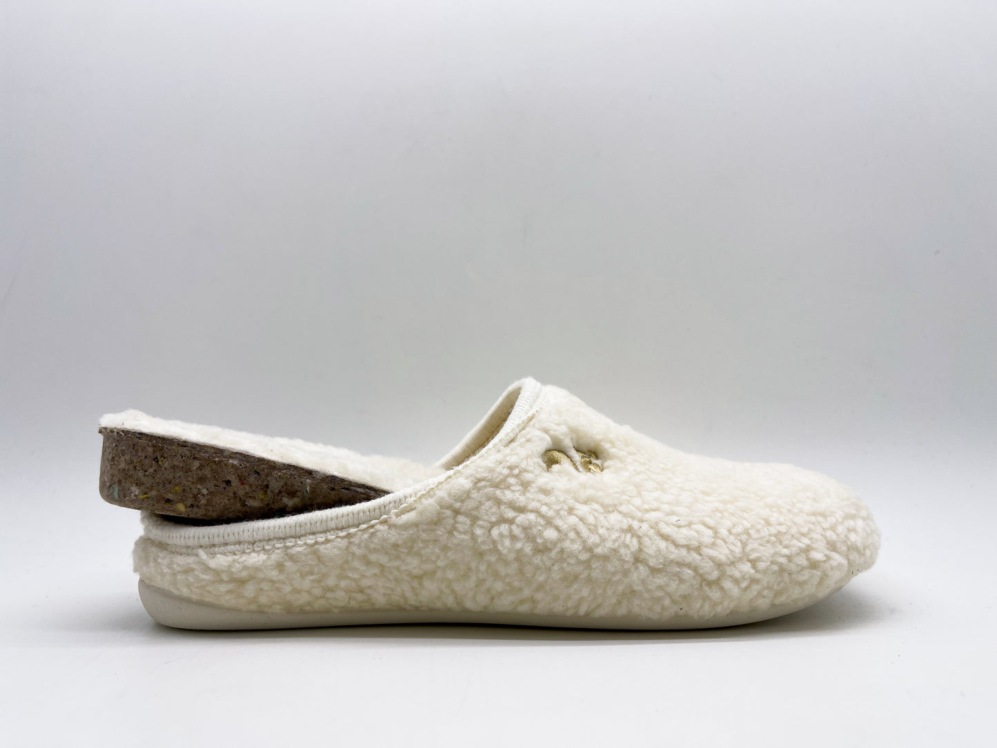 thies 1856 ® Eco Teddy Slipper vegan off white