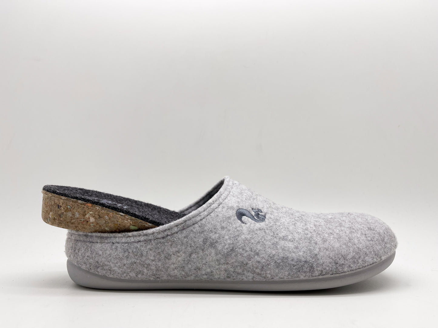 thies 1856 ® Recycled PET Slipper vegan stone grey