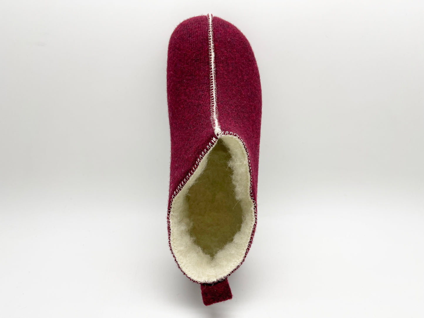thies 1856 ® Slipper Boots wine with Eco Wool