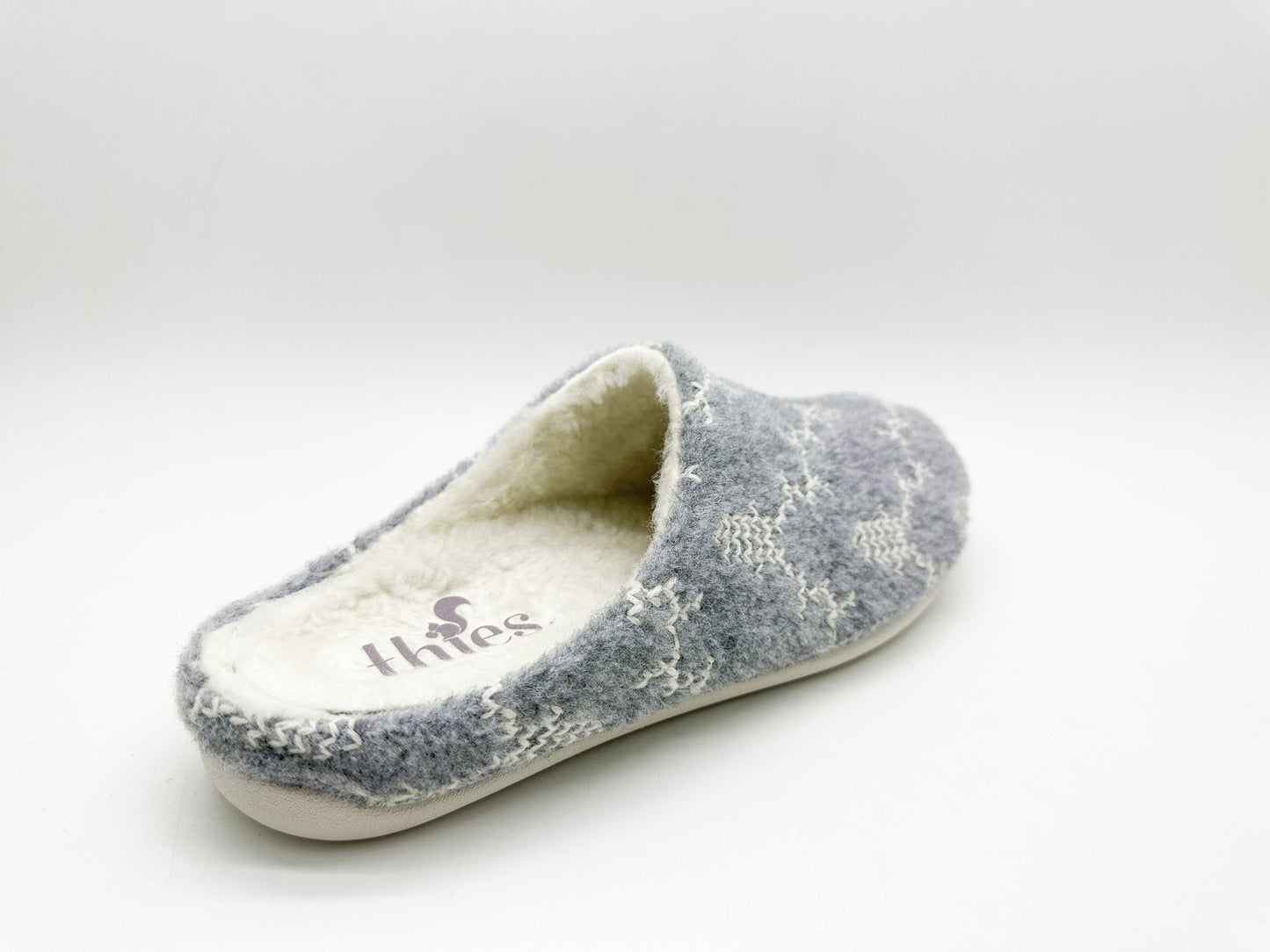 thies 1856 ® Recycled Reindeer PET Slipper vegan grey (W/X)