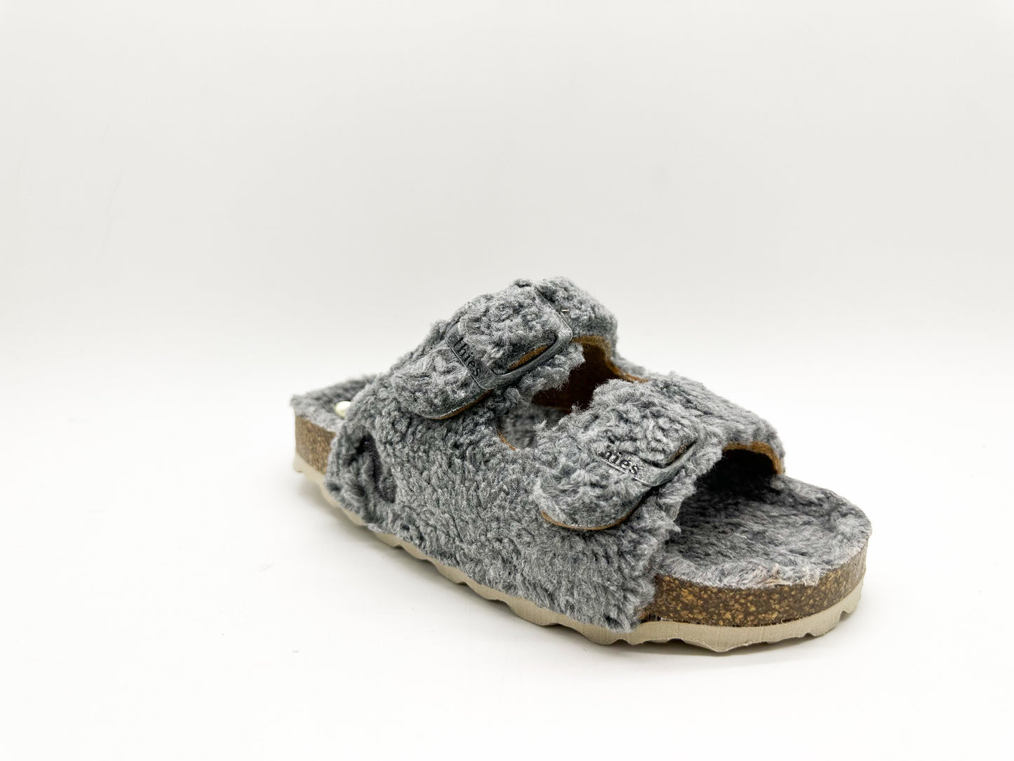 thies 1856 ® Kids Organic Teddy Sandal wolf grey (K)