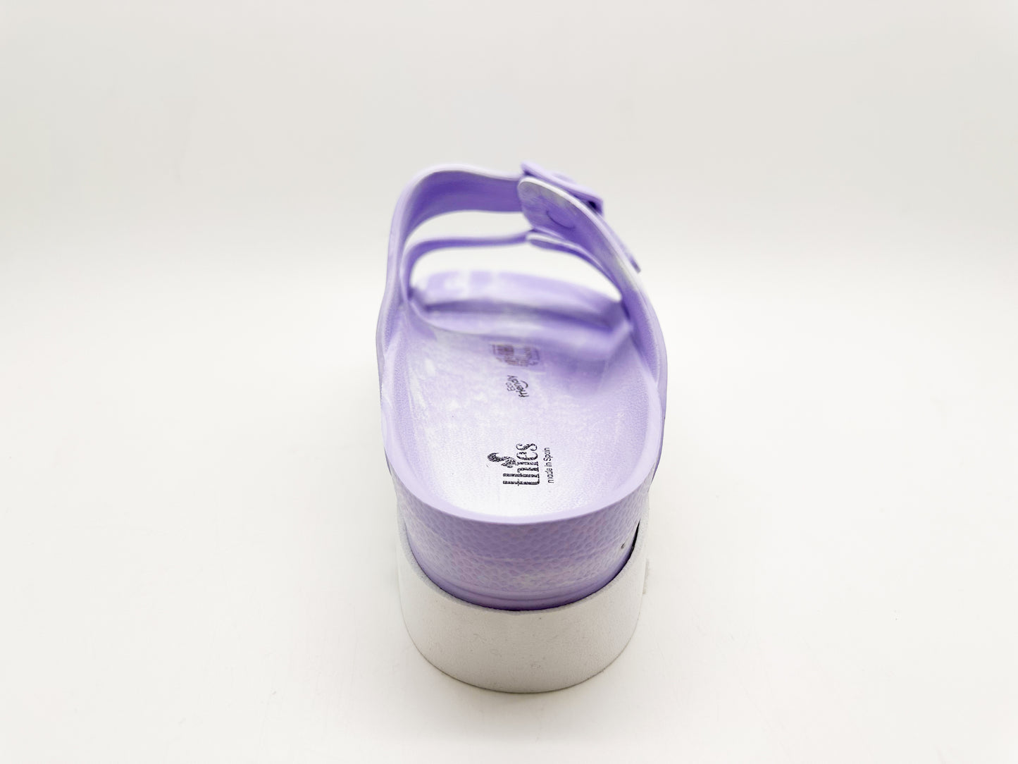 thies 1856 ® Ecofoam Plateau Sandal Two-Tone vegan white lavender (W)