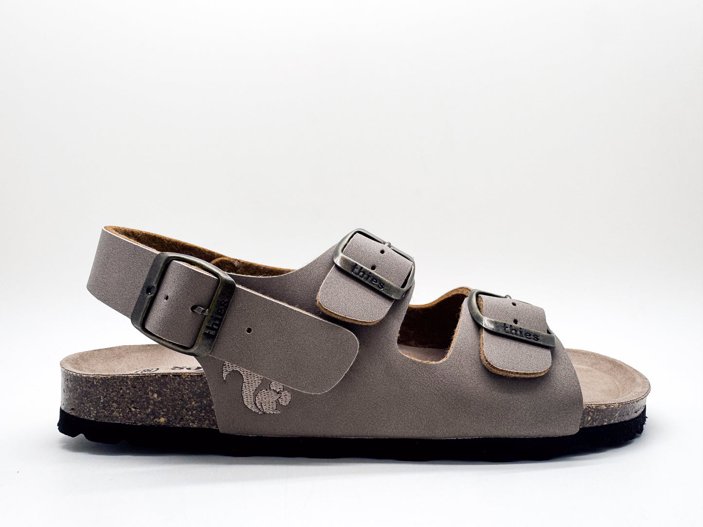 thies 1856 ® Eco Bio Backstrap Sandal vegan elephant grey