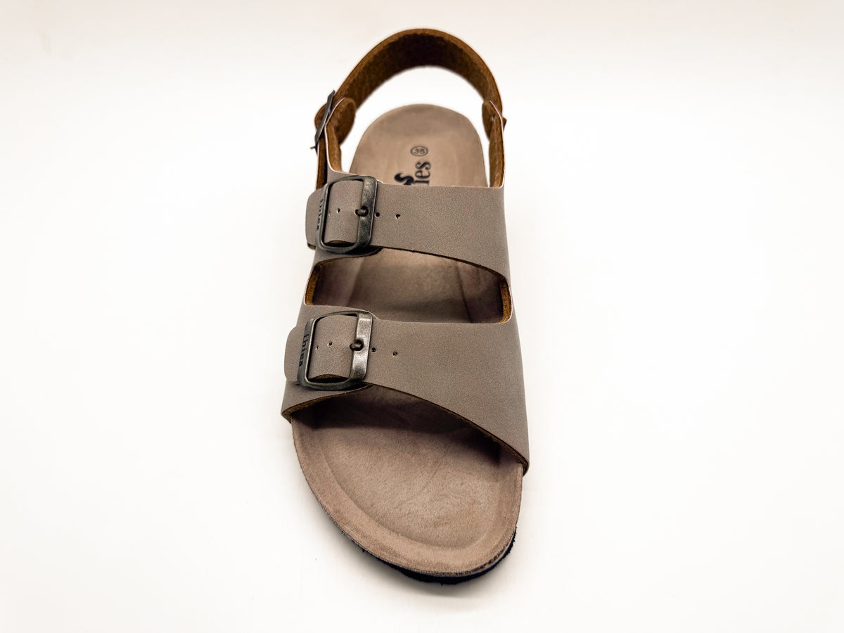 thies 1856 ® Eco Bio Backstrap Sandal vegan elephant grey