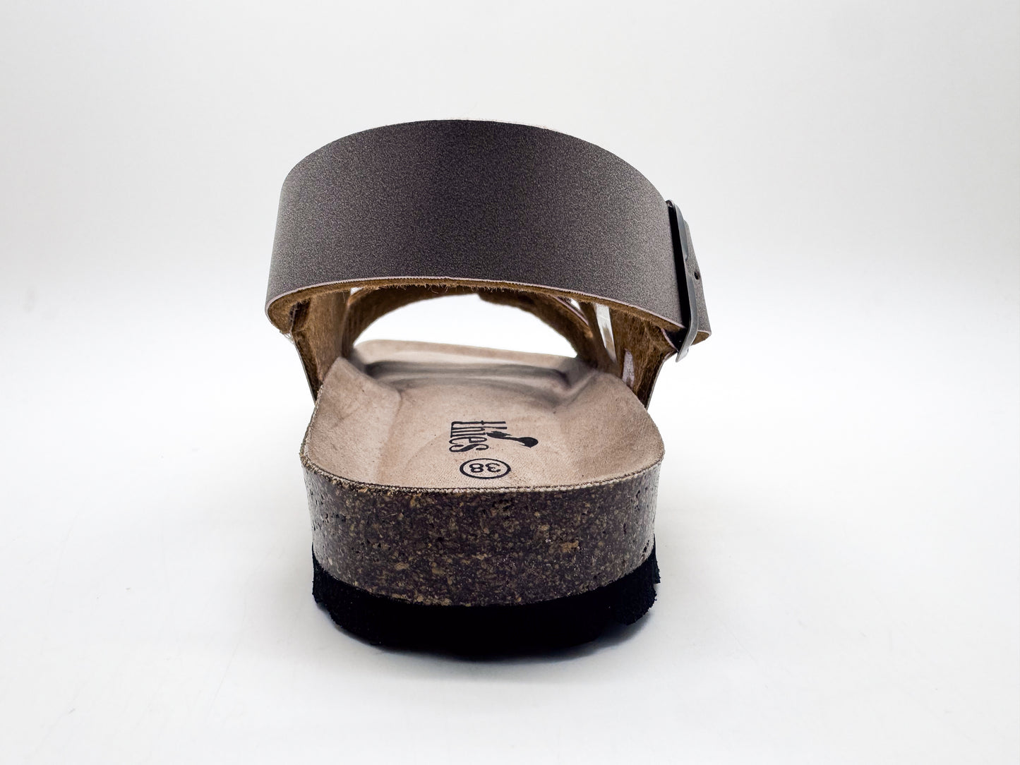 thies 1856 ® Eco Bio Backstrap Sandal vegan elephant grey