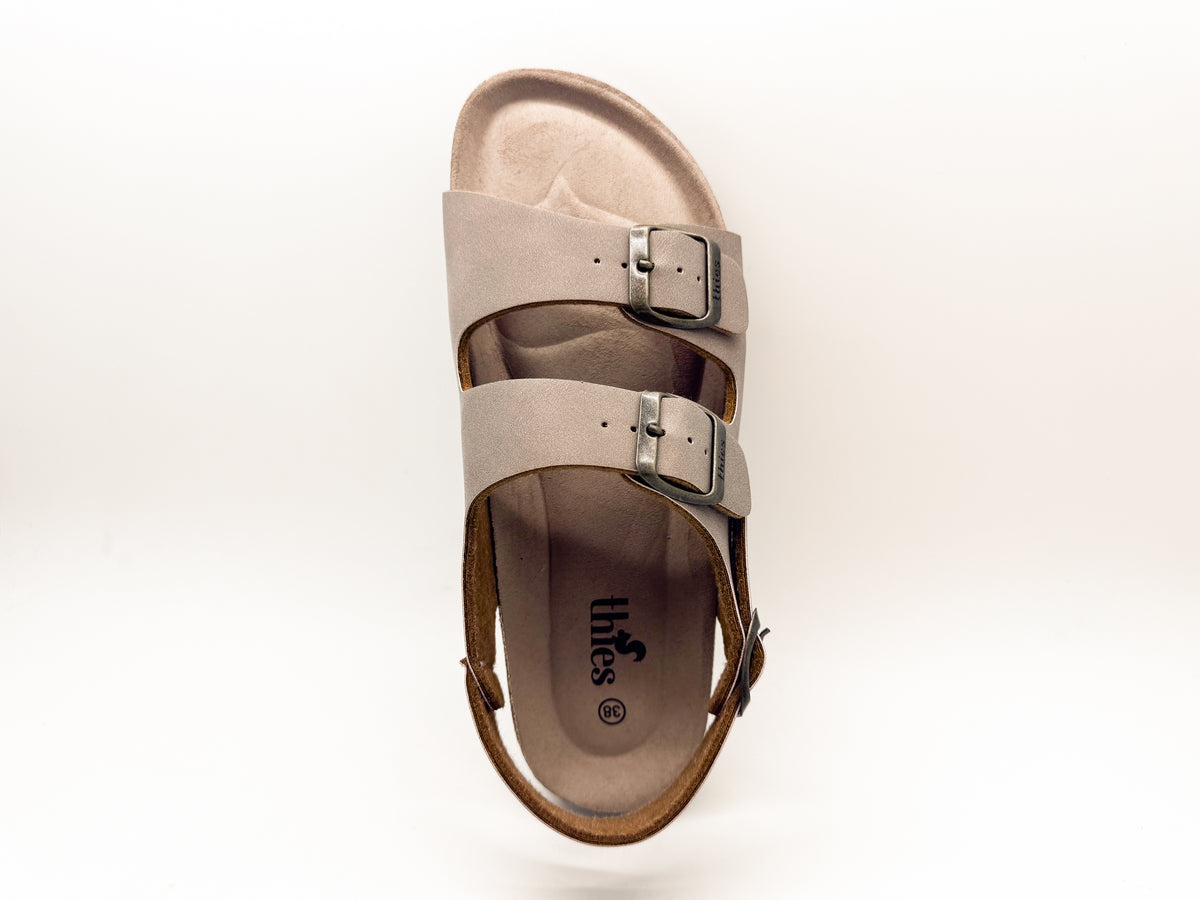 thies 1856 ® Eco Bio Backstrap Sandal vegan elephant grey