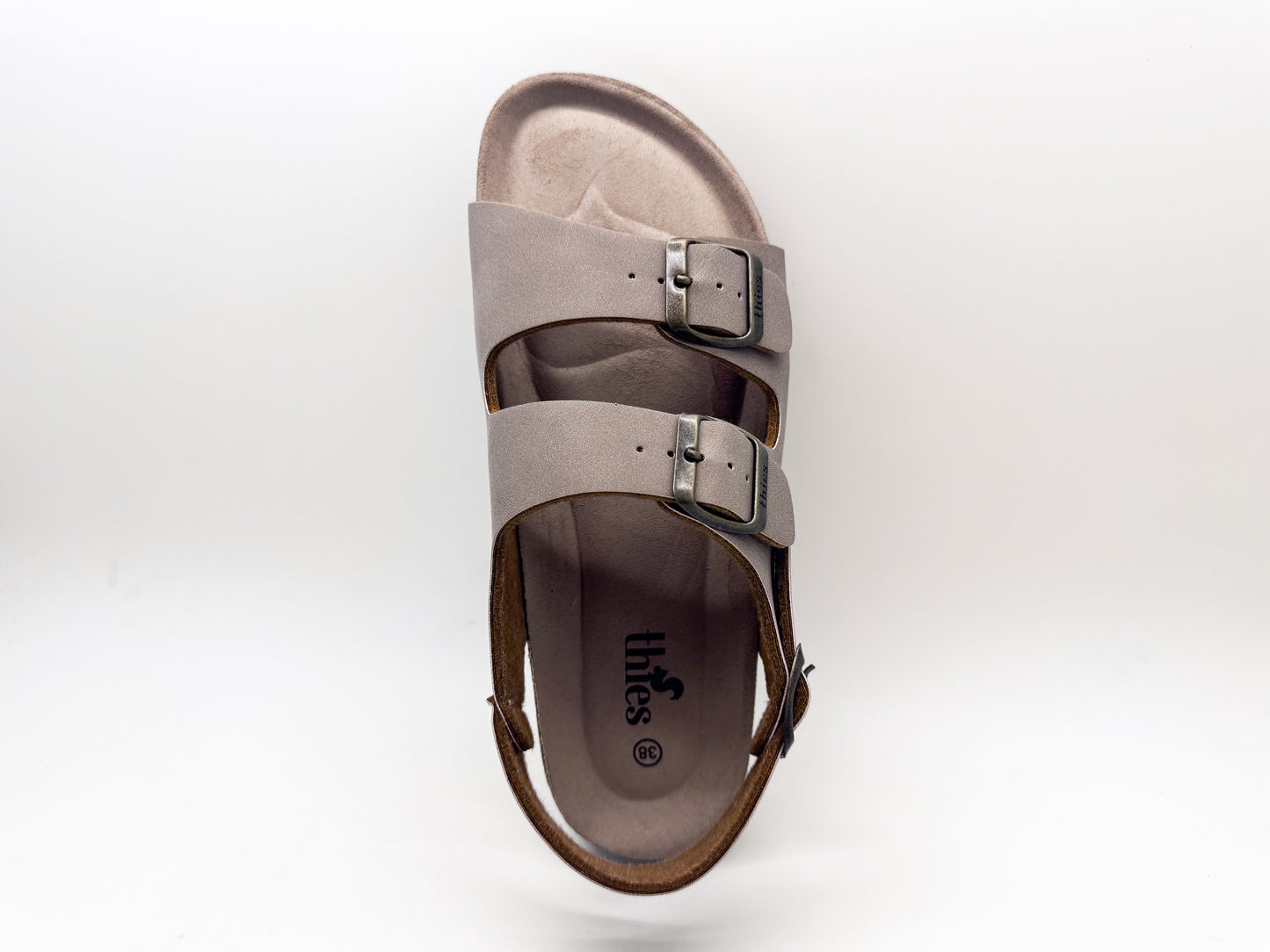 thies 1856 ® Eco Bio Backstrap Sandal vegan elephant grey