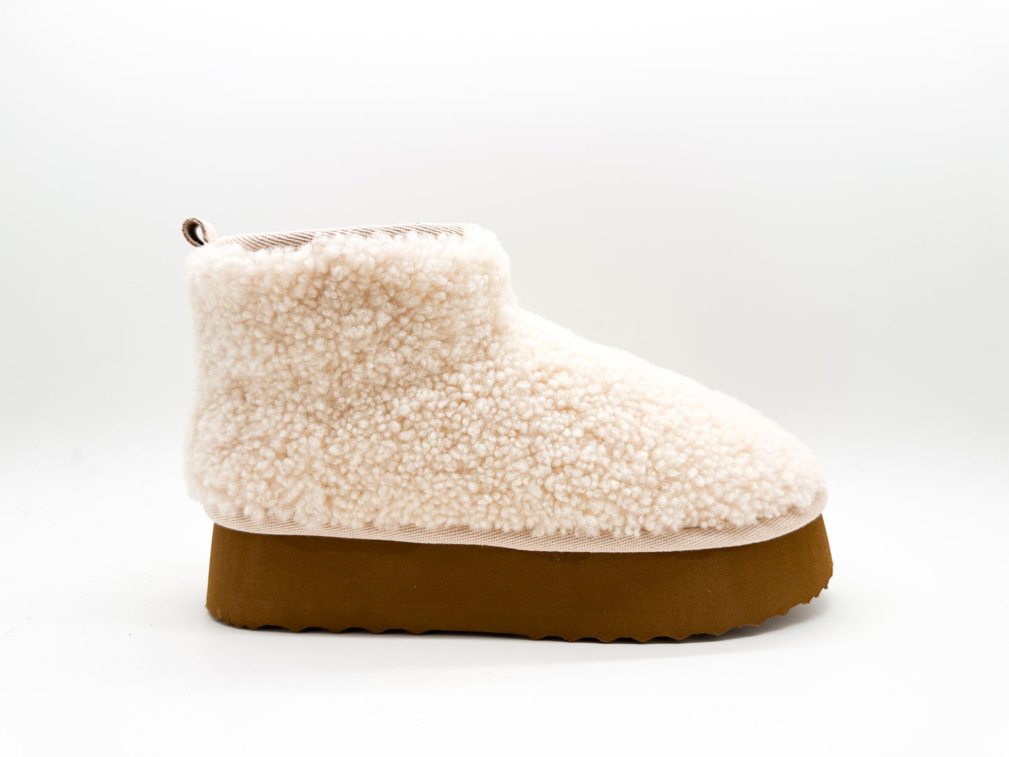 thies 1856 ® Platform Shearling Shorty Boots beige (W)