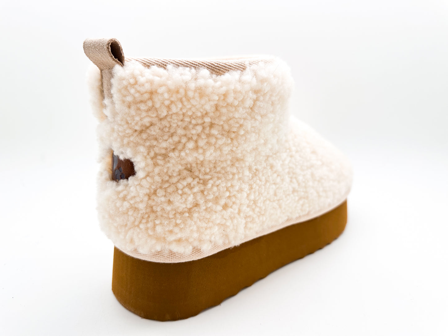 thies 1856 ® Platform Shearling Shorty Boots beige (W)