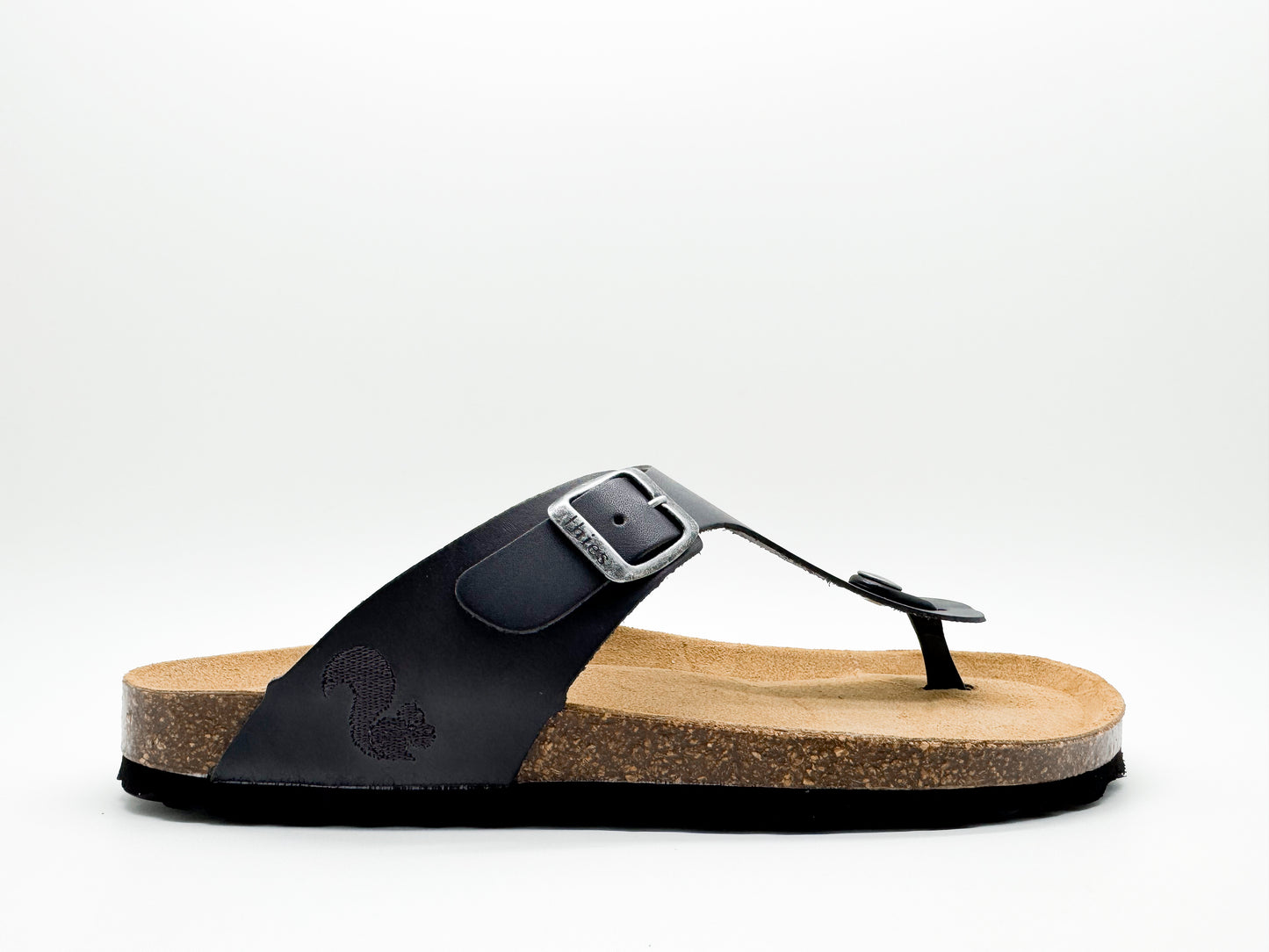 thies 1856 ® Eco Leather Thong Sandal charcoal (W/M/X)