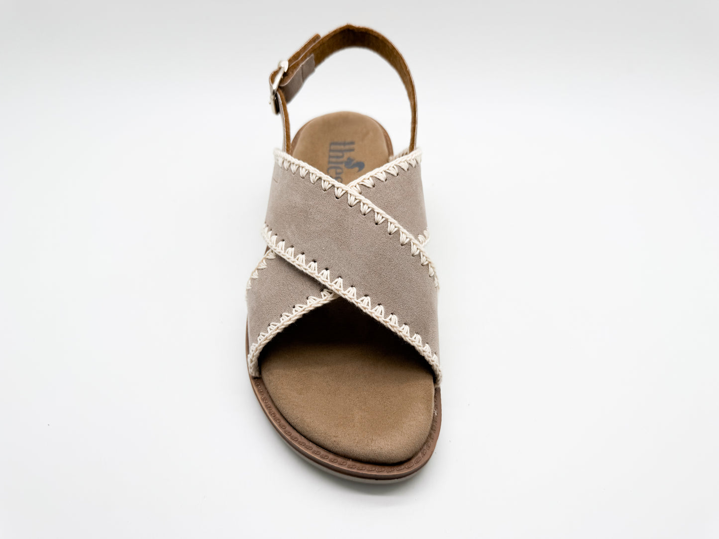 thies 1856 ® Rec Soft Woven Sandal taupe (W/X)