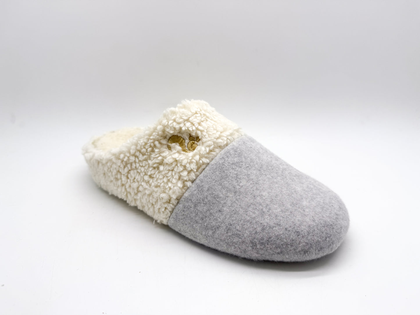 thies 1856 ® Organic Teddy Mix Slipper grey