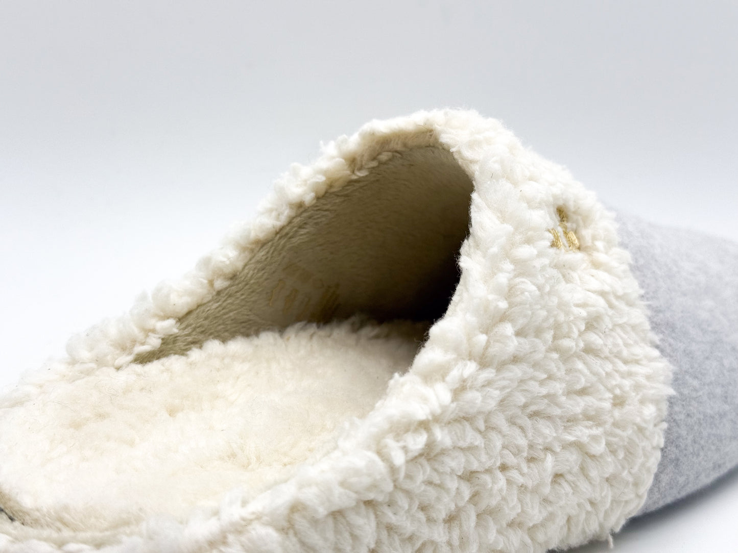 thies 1856 ® Organic Teddy Mix Slipper grey