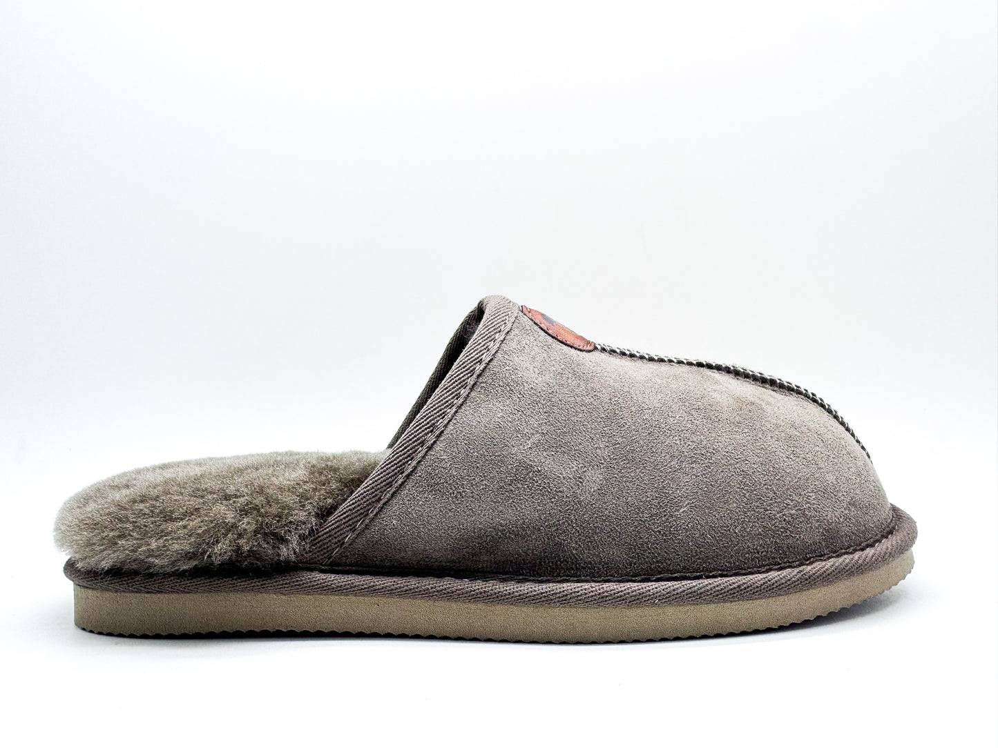 thies 1856 ® Sheepskin Grumpy Dad Slipper elephant grey