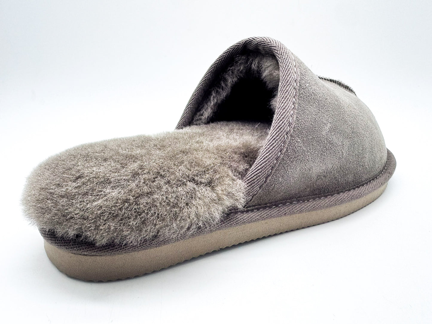 thies 1856 ® Sheepskin Grumpy Dad Slipper elephant grey