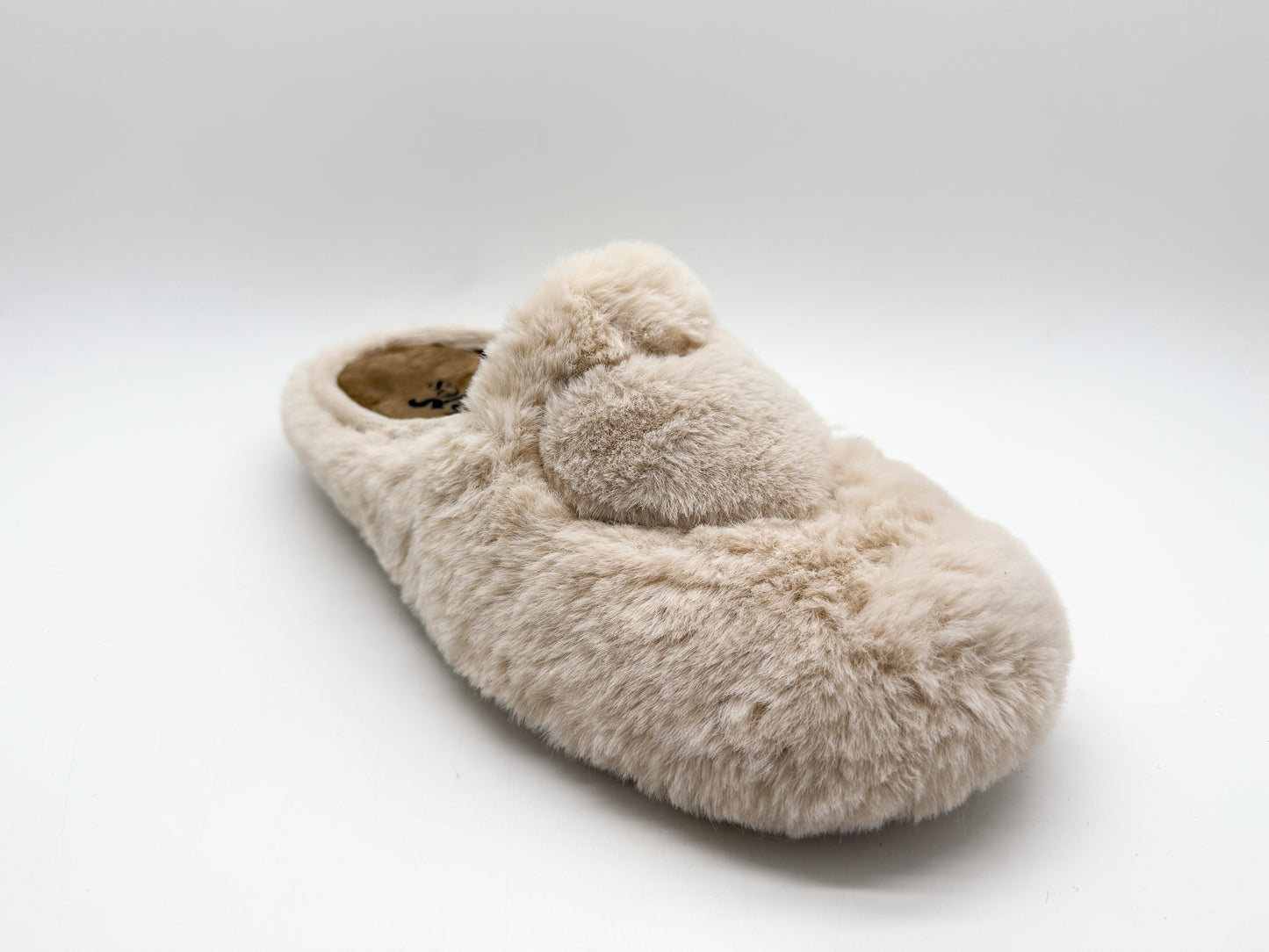 thies 1856 ® Rec Fluffy Heart Slipper vegan beige