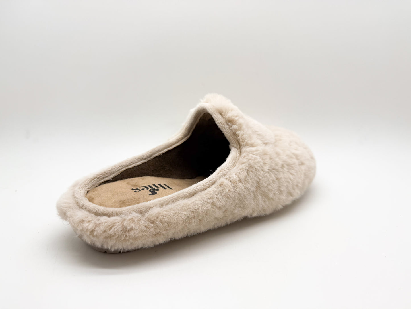 thies 1856 ® Rec Fluffy Heart Slipper vegan beige