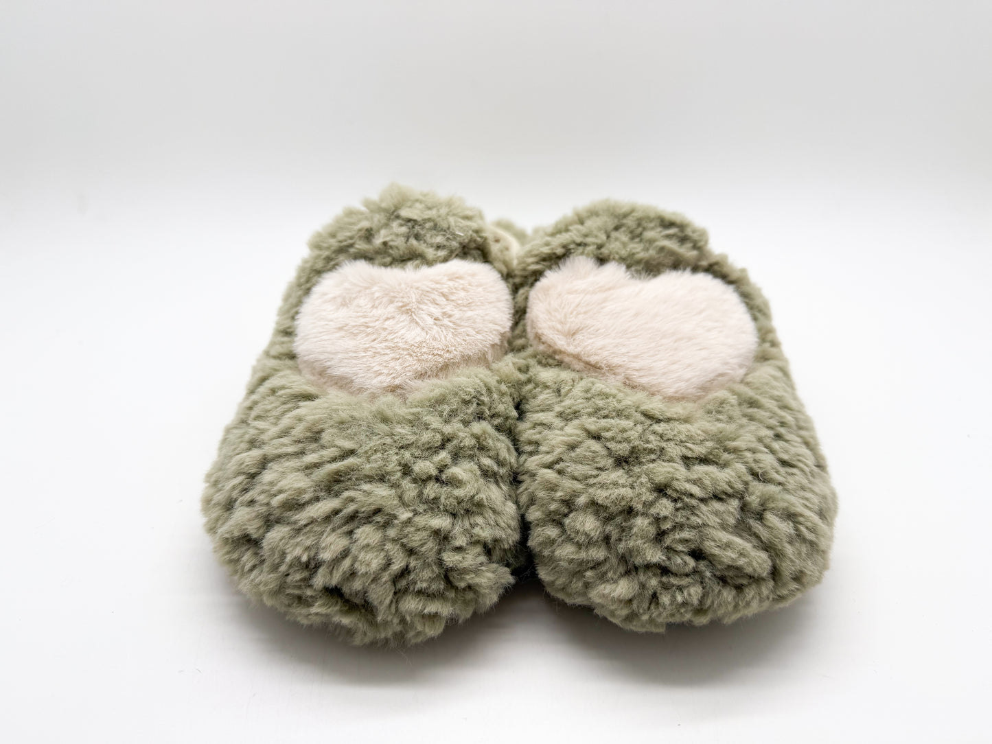 thies 1856 ® Rec Fluffy Heart Slipper vegan emerald
