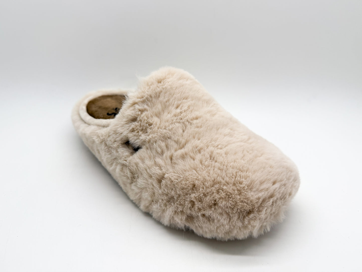 thies 1856 ® Rec Fluffy Slipper vegan beige