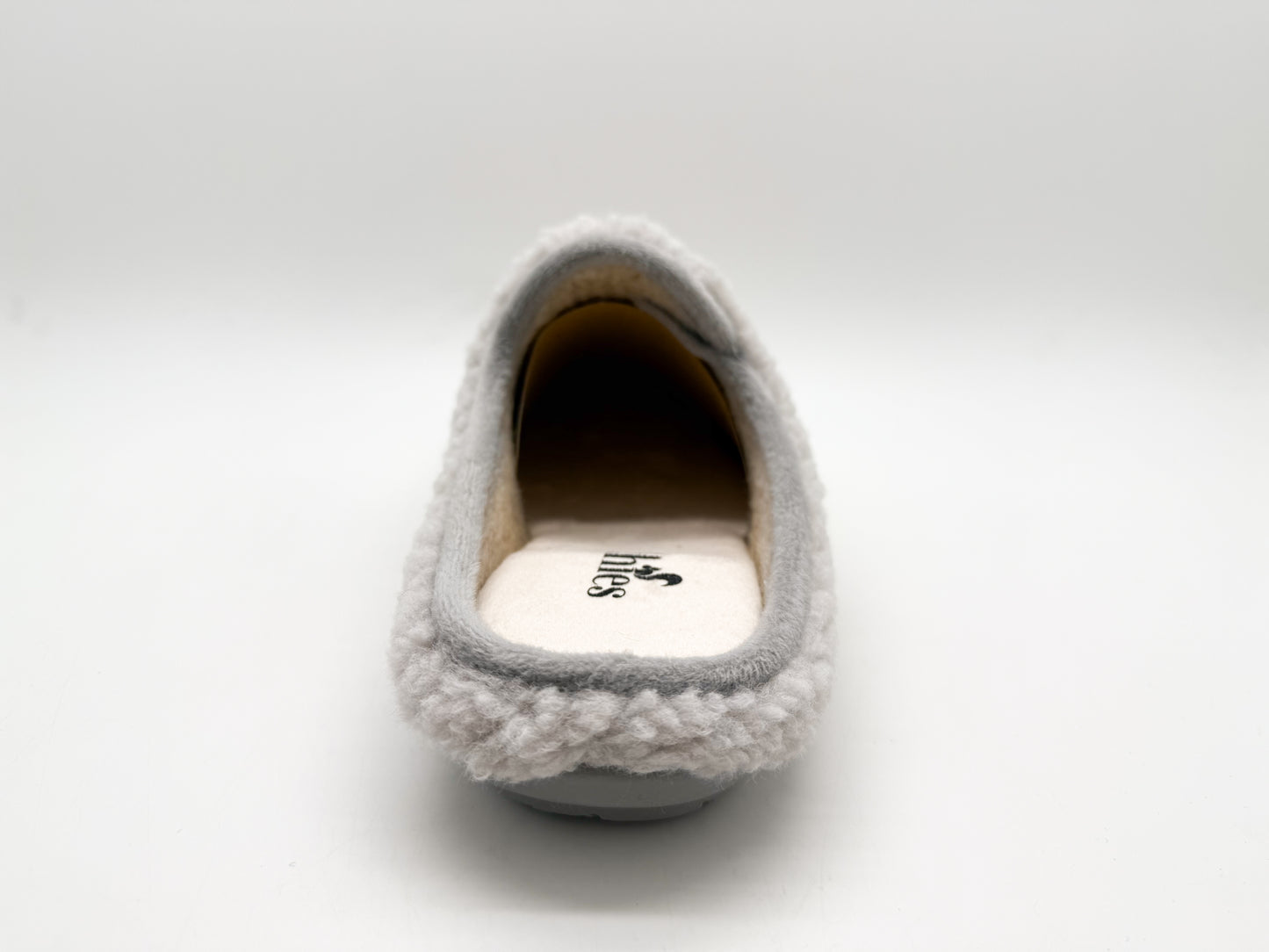 thies 1856 ® Rec Soft Teddy Slipper vegan ivory