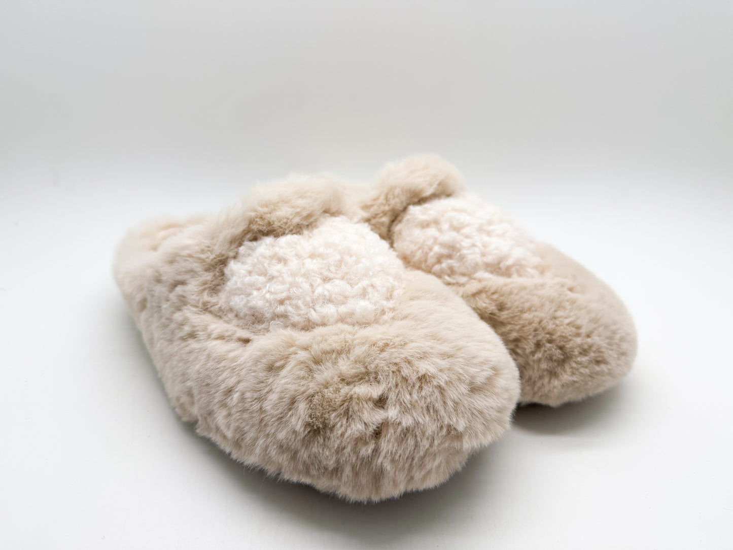 tthies 1856 ® Rec Teddy Heart Slipper vegan off white