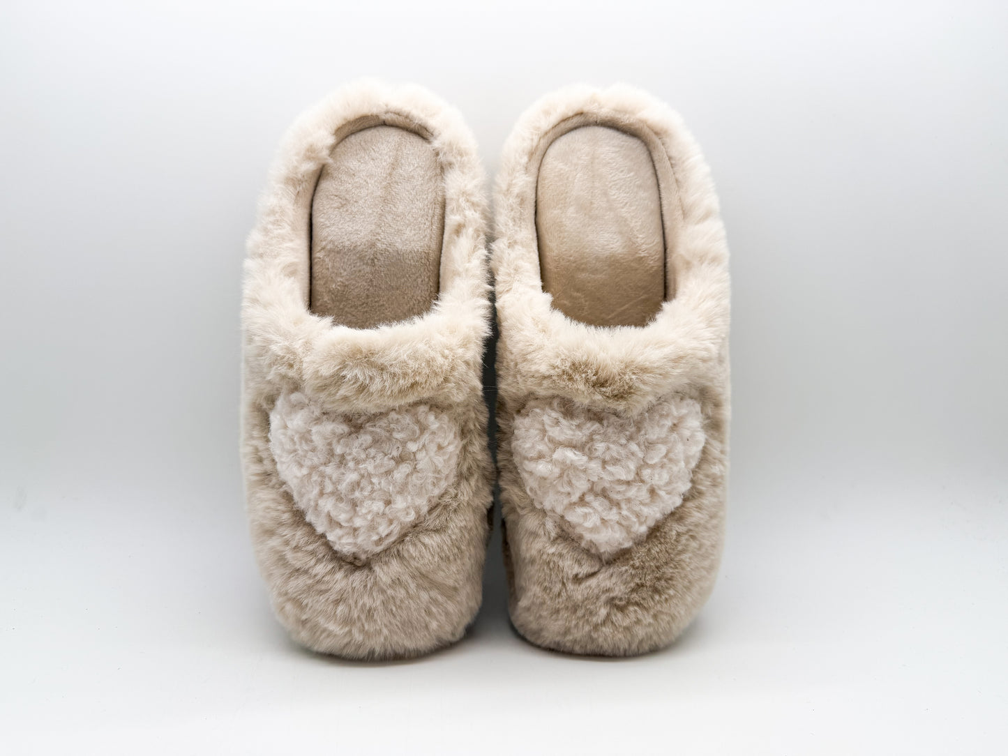 tthies 1856 ® Rec Teddy Heart Slipper vegan off white