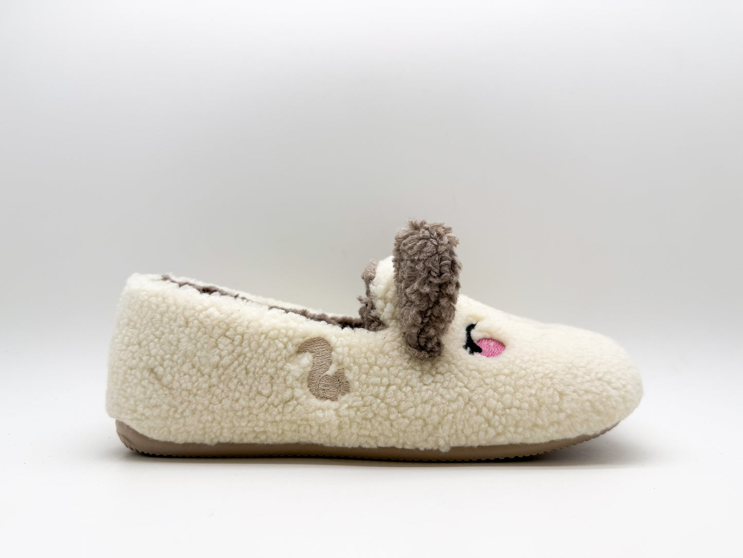 thies 1856 ® Organic Rabbit Closed Slipper vegan off white