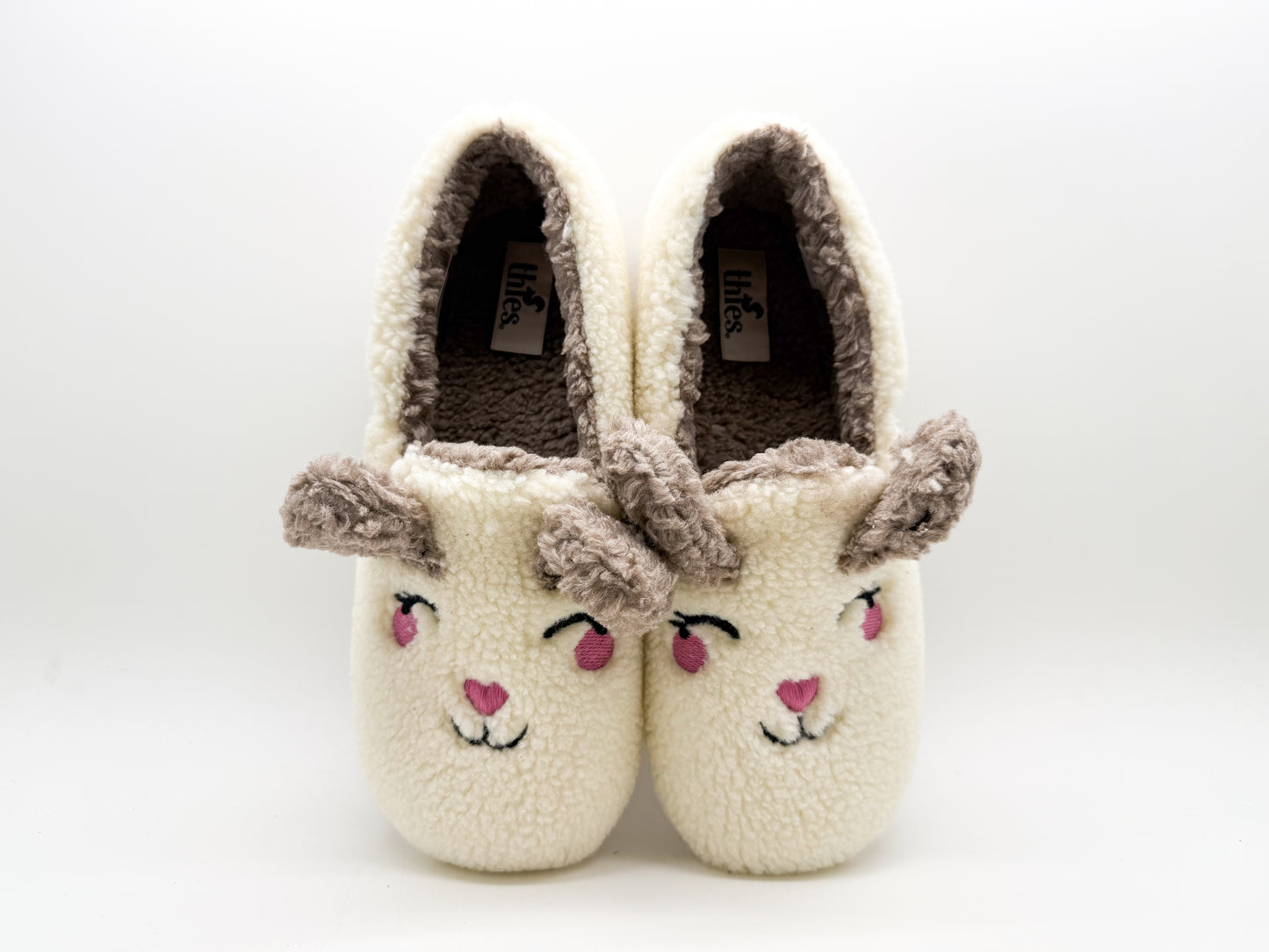 thies 1856 ® Organic Rabbit Closed Slipper vegan off white