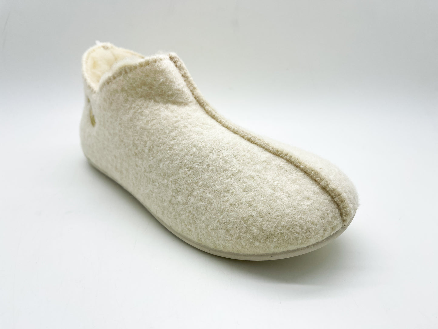 thies 1856 ® Slipper Boots off white with Eco Wool (W)