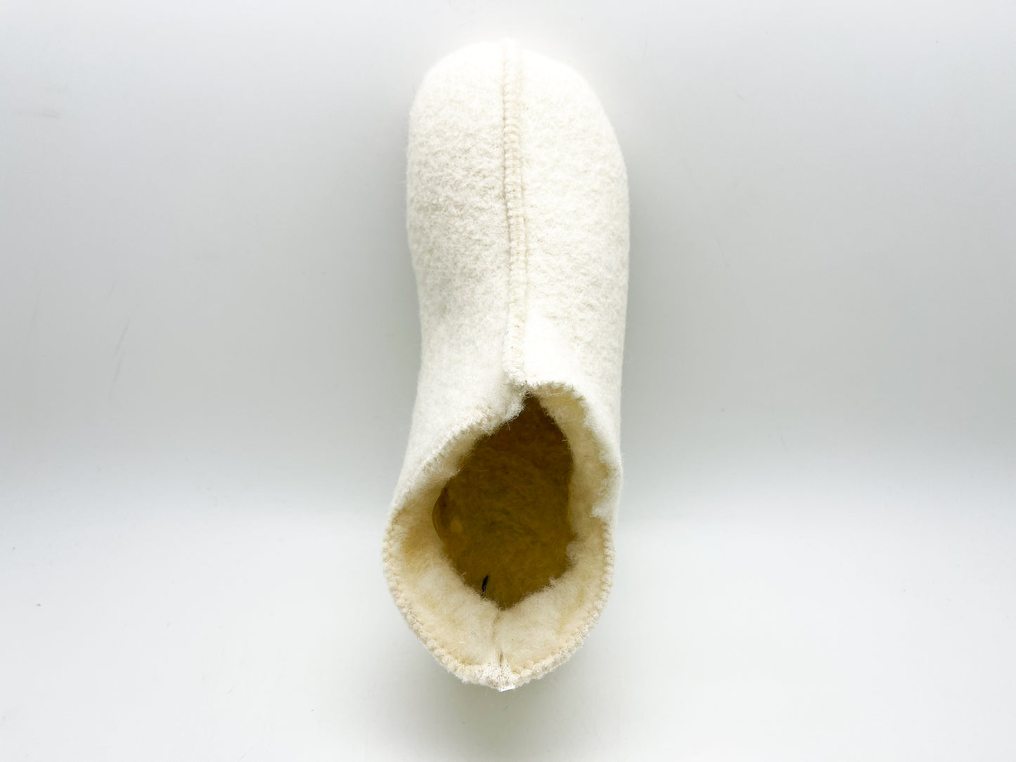 thies 1856 ® Slipper Boots off white with Eco Wool (W)