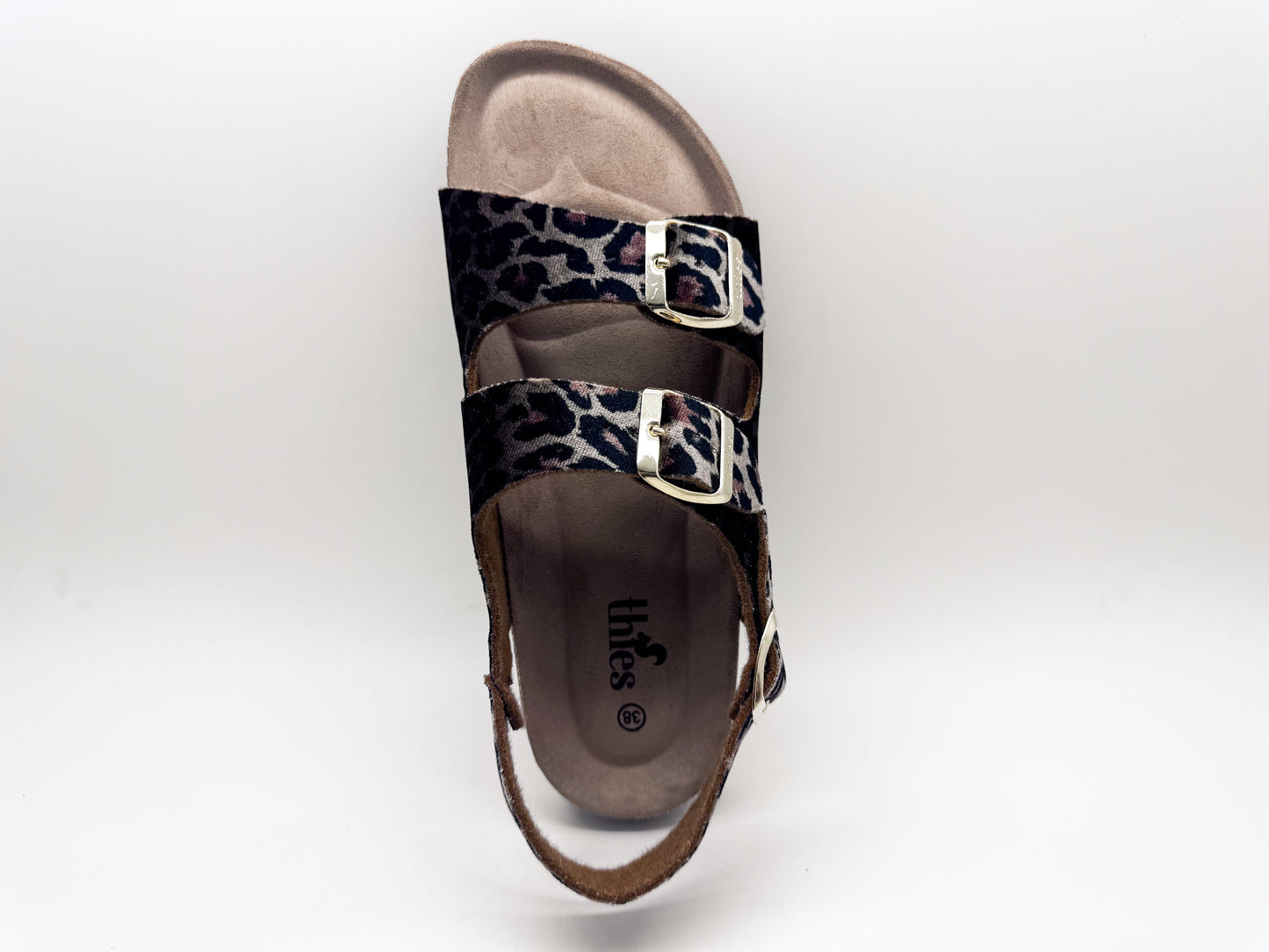 thies 1856 ® Rec Backstrap Leo Sandal beige leo