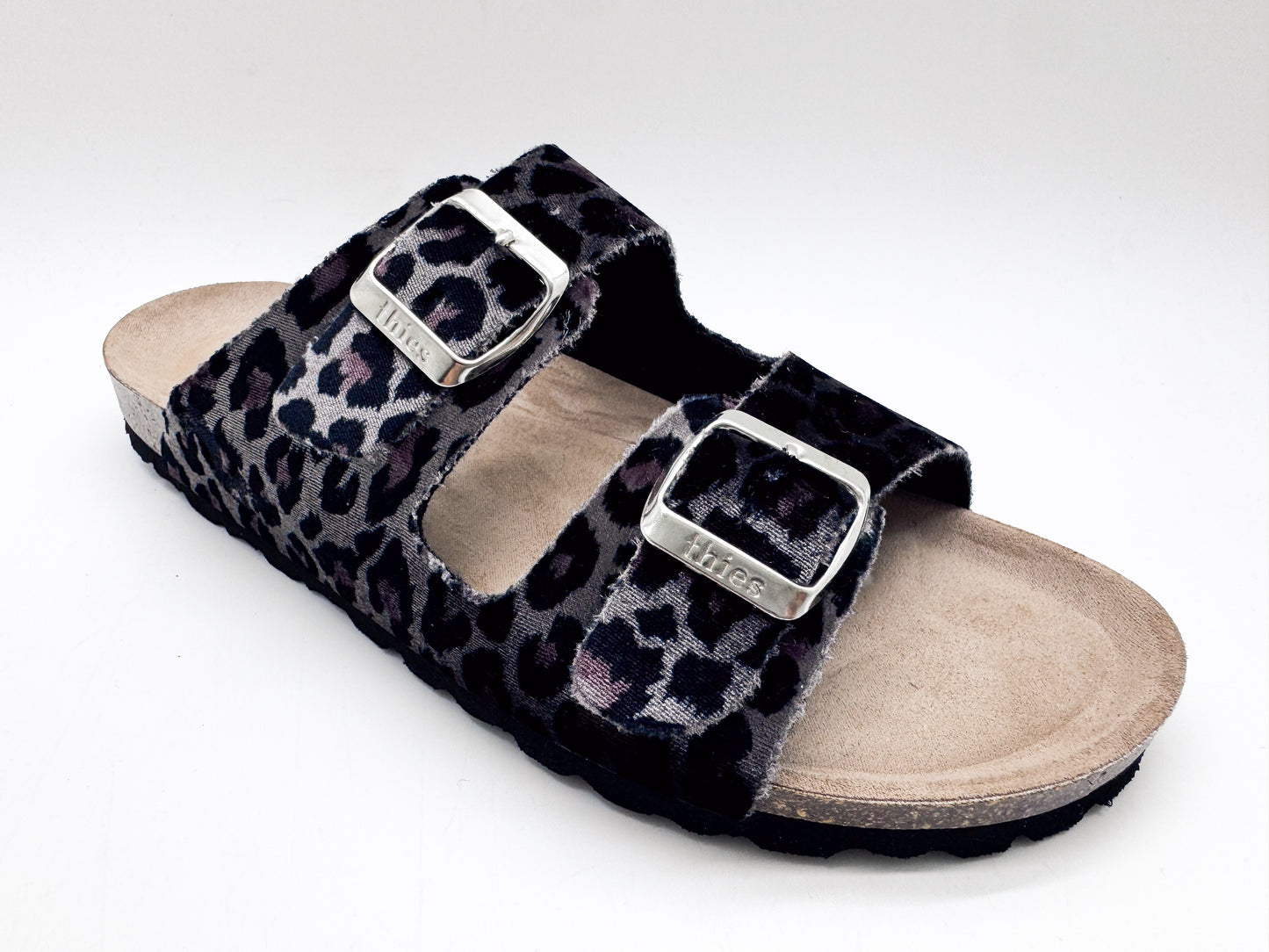 thies 1856 ® Rec Velvet Leo Sandal grey leo