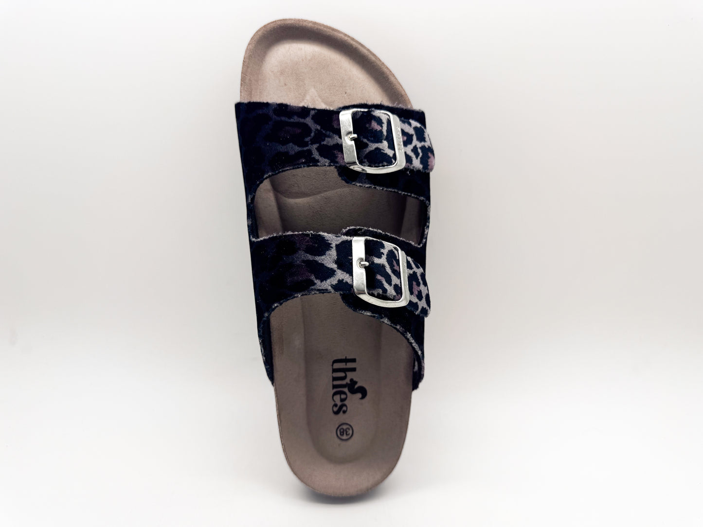 thies 1856 ® Rec Velvet Leo Sandal grey leo