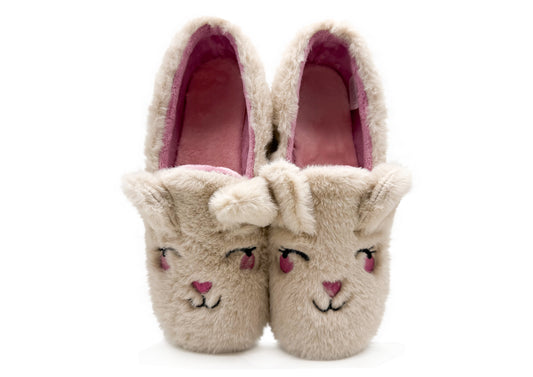 thies 1856 ® Rec Rabbit Closed Slipper vegan beige
