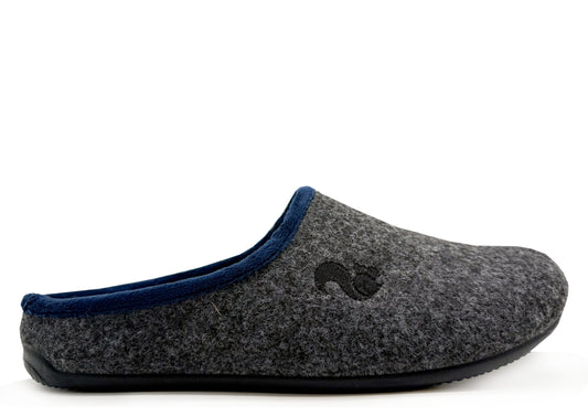 thies 1856 ® PET Piping Slipper vegan dark grey navy