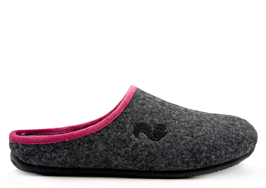 thies 1856 ® PET Piping Slipper vegan dark grey