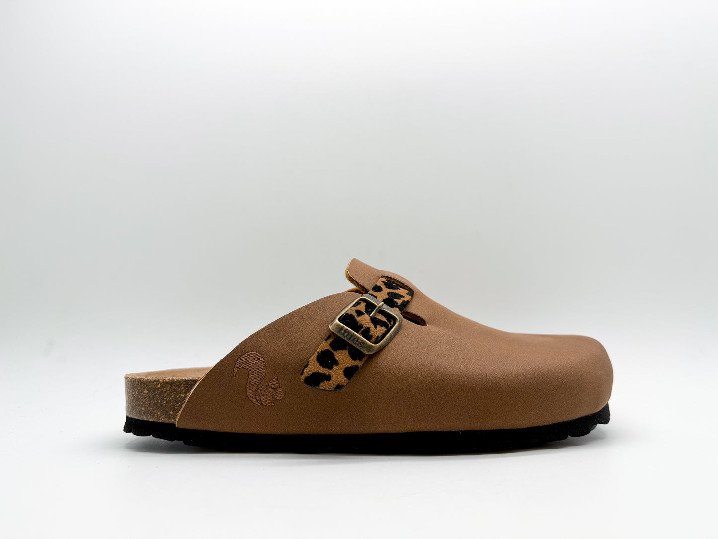 thies 1856 ® Eco Bio Leo Belt Clog vegan cinnamon leo